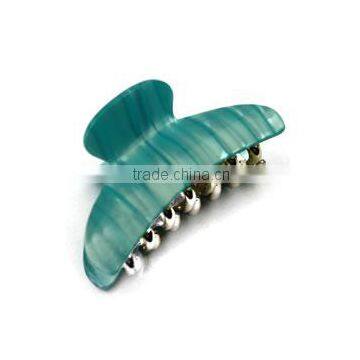 blue acrylic jaw claw gold comb