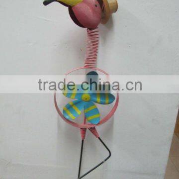 new! metal garden windmill with flamingo YG071702