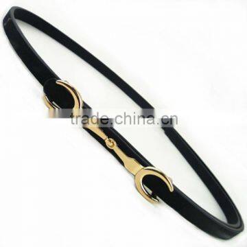 version of the pigskin / Leopard fine decorative belt ,female small thin leather belt ,woman belt candy color belt