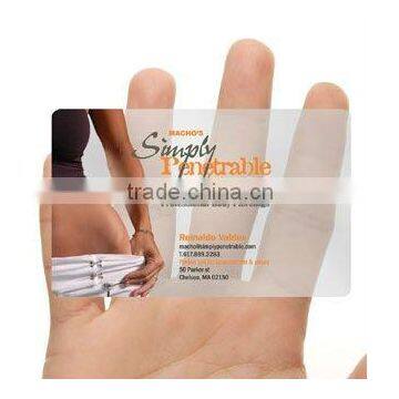 Frosted Clear Transparent Plastic Business Card