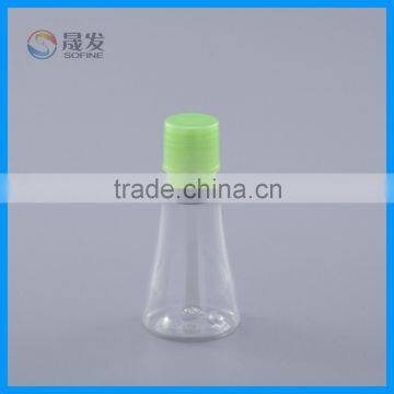 Clear plastic small bottle for cosmetic