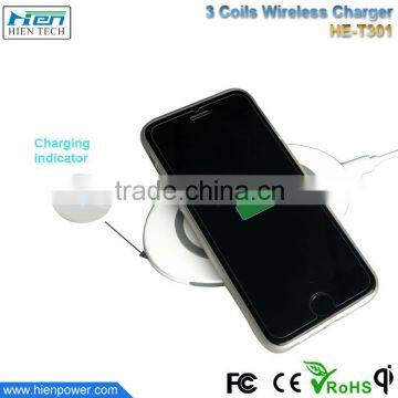 China Factory Supply High Efficiency Universal 3 Coils Power qi Wireless Mobile Chargers photo-5