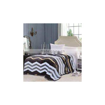 black/white strip blanket