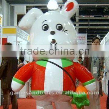 inflatable walking costume rabbit balloon F6018