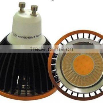 gu10 base 7w 600lm warm white 3000k cob par20 led spotlight