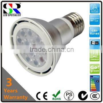 par20 E26 E27 GU10 led dimmable spot bulb light lamp