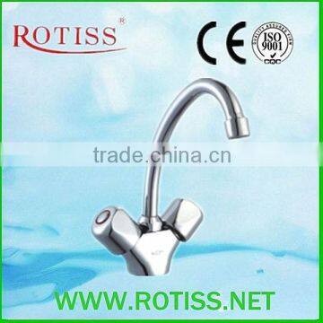 High quality RTS 8827-6 double handle sink mixer