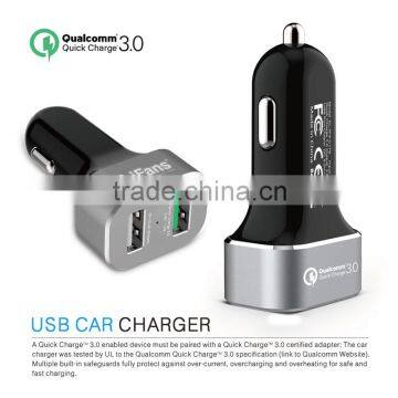 Factory Offer Quick Charge 3.0 Car Charger 2 Port 30W Aluminium Rohs CE photo-5