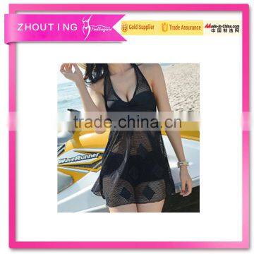 BSC106 2016 New women lace one piece pure skirt bikini swimwear