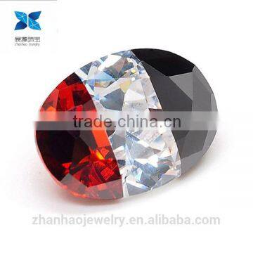 oval cut multicolor cz stone for jewelry accessories