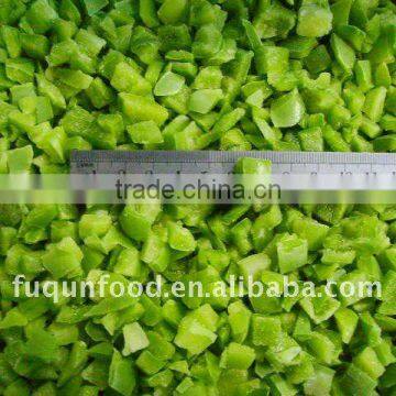 Frozen IQF Green pepper dices