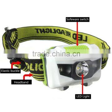 Mini 4 Mode Waterproof 200 Lumen R3 2 LED Flashlight Super Bright Headlight Headlamp Torch Lanterna With Headband photo-3