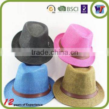 Band straw discount hats fedora and trilby hat hot