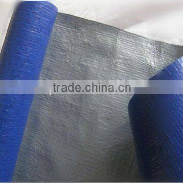 pe tarpaulin blue/silver roll , width 2m and 4m not weld