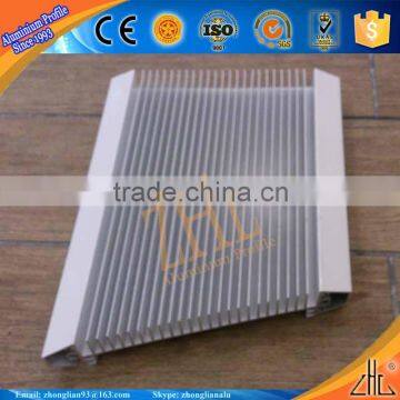 Hot! Export to Russia aluminum profiles from china with anodizing factory, OEM matte sand anodized extruded aluminum heatsink