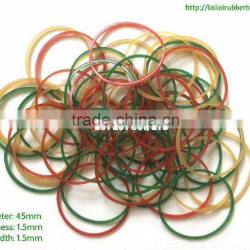 45MM Rainbow Fashion Natural Rubber Band / Colorful bands with high quality