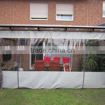 7.3x1.8m Clear PVC Tarpaulin Cover Market Stall Tarp,Glass Clear PVC Tarpaulin 350g 24ft*6ft photo-5