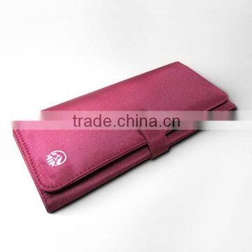 The Simple Red Card Holder With Microfiber Fabric