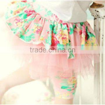 summer colorful kids short puffy skirt