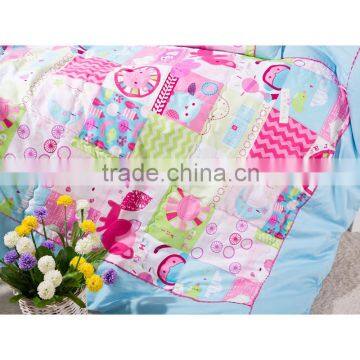 Baby and Kindergarten 100% Cotton Quilt 3 Pieces Bedding Sets Luka Town Style