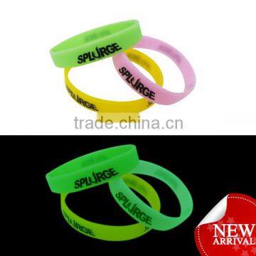 Wholesale cheap Halloween party cool silicone fluorescent bracelet