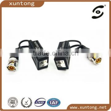 BNC male connector video balun for CCTV