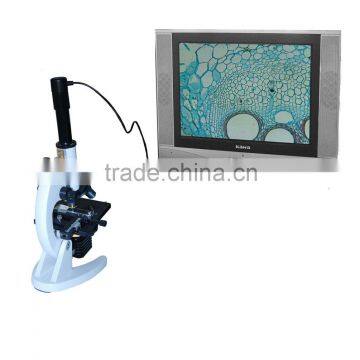 VBMA35P-44 0.35MP TV biological microscope equipped with video microscope camera for student use