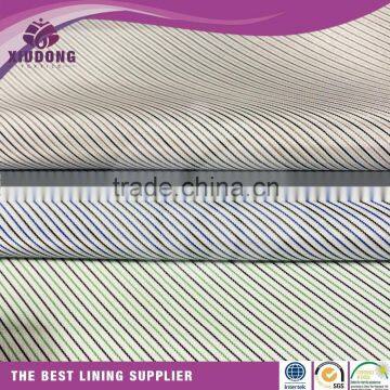 polyester taffeta stripe sleeve lining for suit lining fabric shaoxing manufacture polyester taffeta lining fabric