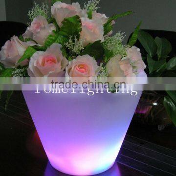 Plastic waterproof resistance to fall illuminated for indoor decor plant pots