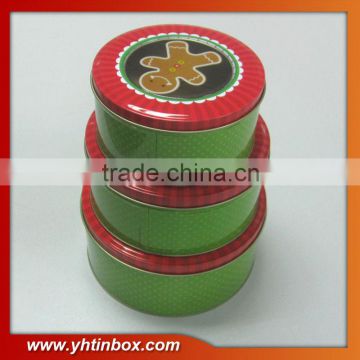 Christmas gift tin box