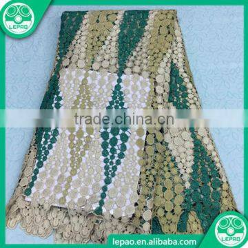 2016 African Cupion Guipure Lace Fabric,Embroidered Guipure Water Soluble Lace Fabrics photo-2