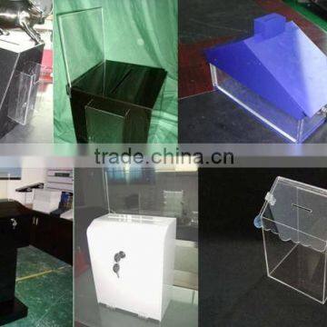 Acrylic Ballot Boxes Hinged Election Boxes