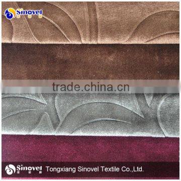 Embossed Shining Velboa Fabric With TC