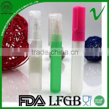 PP pen shape disposable wholesale pen spray bottle with different volumn