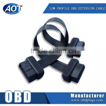 16P OBD2 male to 2 female extension ribbon cable