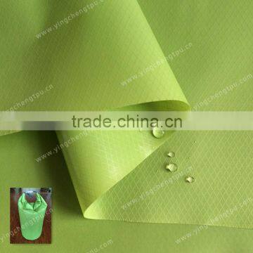 Dry Bag Material TPU Coated 40D Nylon Diamond Ripstop Fabric with Water Repellent