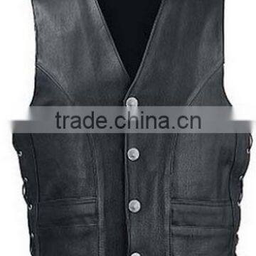 Black Leather Vest