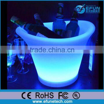 color changing wireless led light party bottle holder, illuminated led bar ice bucket