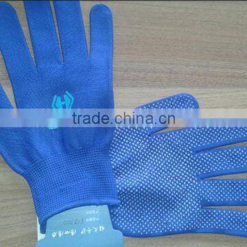 PVC dotted safety gloves/working gloves/safety gloves/work gloves/knitted gloves