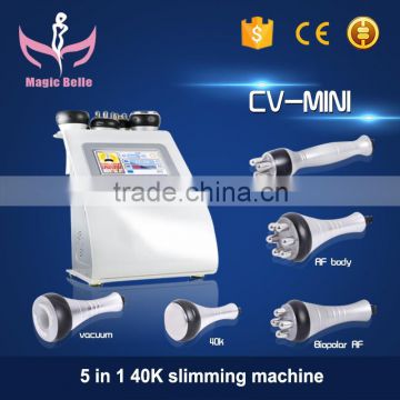 5 In 1 Ultrasonic Cavitation RF Slimming Machine Cavitation Weight Loss Machine Bipolar Strong Vacuum For Skin Care Weight Loss Cavitation Rf Slimming Machine