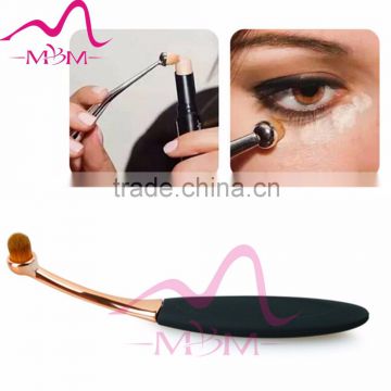 2016 Hot Rose Golden 5Pcs Elite Oval Tooth Design Makeup Brush Set