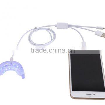 16 Cold light lamp teeth whitening light 3 plugs using on the phone whiter kit