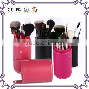 PU Leather Travel Cosmetic Brush Pen Holder Storage Empty Holder Makeup Artist Bag Brushes Organizer Make Up Tools 4 Color