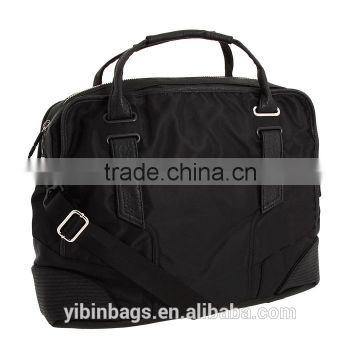 Black Polyester Nylon Lining Laptop Business Briefcase Messenger Bag DB010