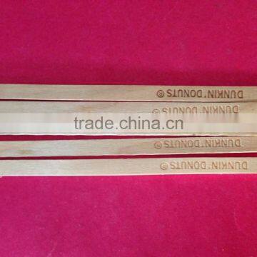 cheap price 114*10*2 wooden coffee sticks for stirring coffee