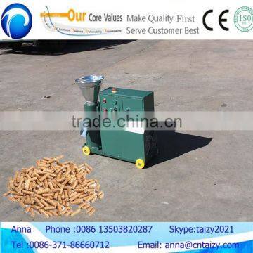 Flat die straw wood pellet machine