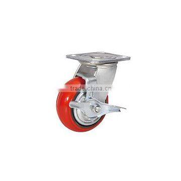 4" 5" 6" PU casters wheels