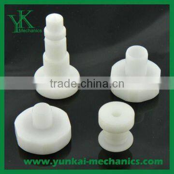 White plastic CNC machining parts, turned parts, quick prototype, plastic mockup