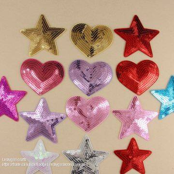 Hot Sale Various Embroidery Patch Iron Sequins Decorative patches