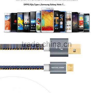 Voxlink Fast Charging 5V 2a Denim Gold Plated 1m USB Type c Charger Cable for Macbook photo-5